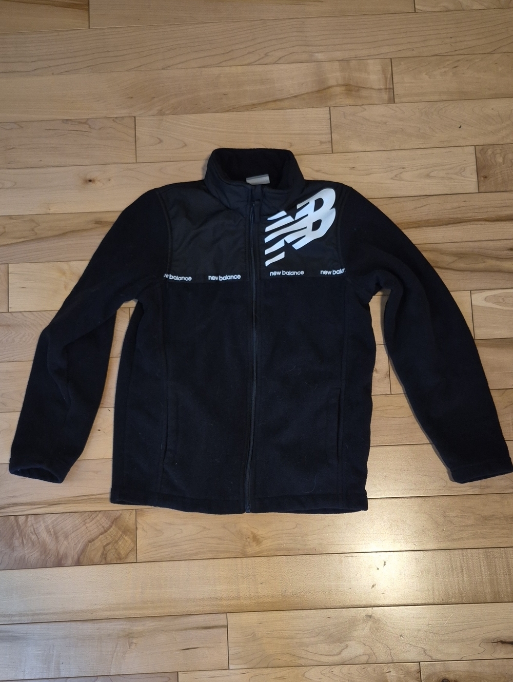 Kids Size 8 New Balance Black Fleece Jacket